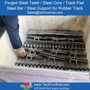 Forged Steel Core Teeth Bar Pad for Rubber Track